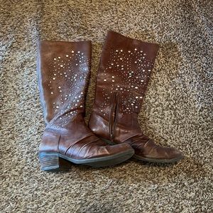 Reba size 10 western studded dress boots